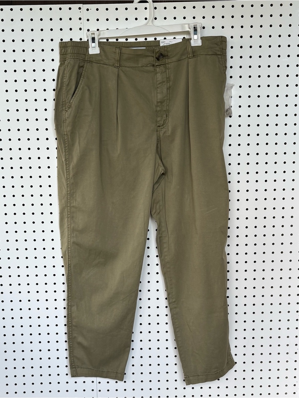 NWT Kohl's Woman’s Green High Rise Utility Capri Pants Size 14